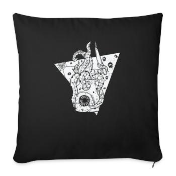 Horreur Gothique Horreur Mélancolie - Housse de coussin décorative 45 x 45 cm - noir - Devant