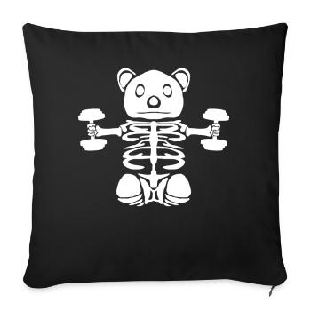 Bodybuilder Halloween Fitness Gym - Housse de coussin décorative 45 x 45 cm - noir - Devant