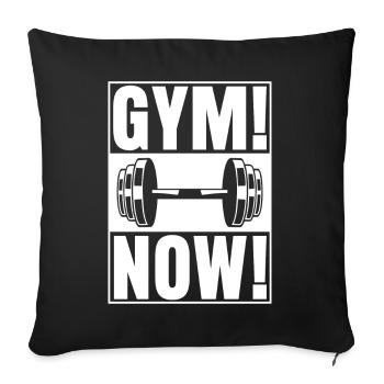 Fitness Gym Bodybuilder Strongman - Housse de coussin décorative 45 x 45 cm - noir - Devant