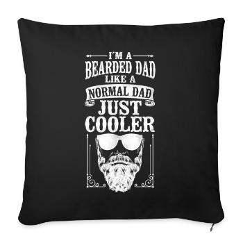 Beard Lover Bearded Man Dad I'm A - Sofa pillowcase 17,3'' x 17,3'' (45 x 45 cm) - black - Front