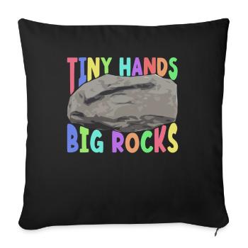 Géologue Enfants Pierres Collectionneuses Pierres Géologie Garçon - Housse de coussin décorative 45 x 45 cm - noir - Devant