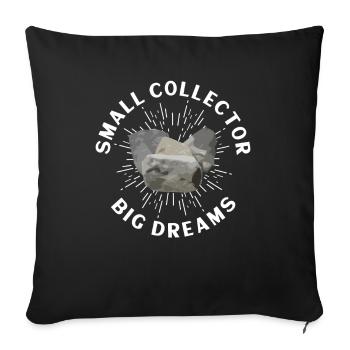 Géologue Enfants Pierres Collectionneuses Pierres Géologie Garçon - Housse de coussin décorative 45 x 45 cm - noir - Devant