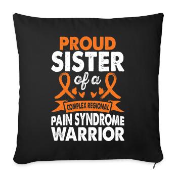 Sister of the Crps Warrior Awareness Month Orange - Sofa pillowcase 17,3'' x 17,3'' (45 x 45 cm) - black - Front