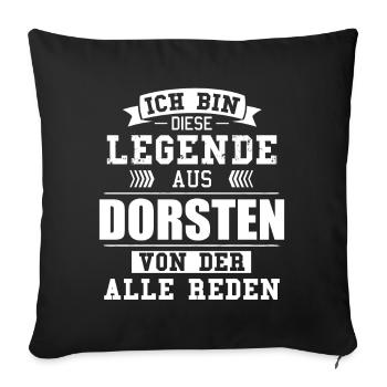 Stadt Dorsten Deutschland Legende Spruch - Sofakissenbezug 45 x 45 cm - Schwarz - Vorne