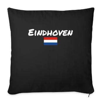 Eindhoven Netherlands Dutch flag - Sofa pillowcase 17,3'' x 17,3'' (45 x 45 cm) - black - Front