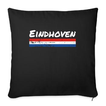 Eindhoven Netherlands Vintage Flag - Sofa pillowcase 17,3'' x 17,3'' (45 x 45 cm) - black - Front