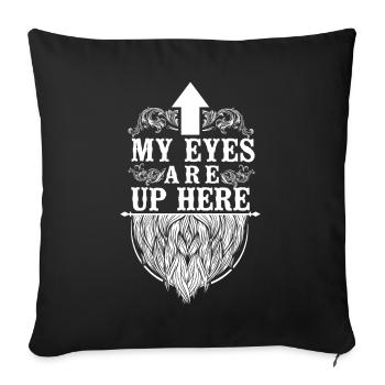Beard Lover Bearded Man My Eyes - Sofa pillowcase 17,3'' x 17,3'' (45 x 45 cm) - black - Front