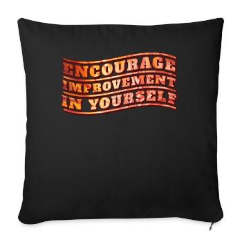 Groovy Retro Classic Hippie Tie Dye Inspirational - Sofakissenbezug 45 x 45 cm - Schwarz - Vorne