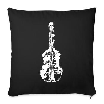 Guitar Music Tree Nature Guitarist - Sofa pillowcase 17,3'' x 17,3'' (45 x 45 cm) - black - Front