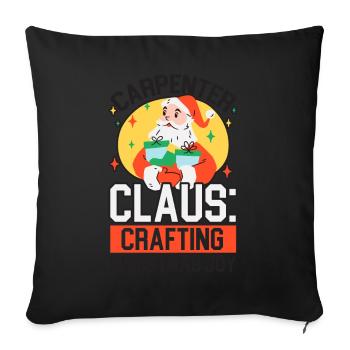 Des dents gaies et rayonnantes pour Noël - Housse de coussin décorative 45 x 45 cm - noir - Devant