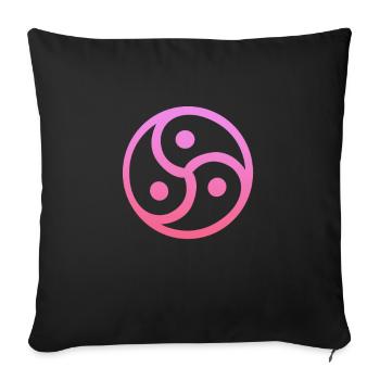 Sadomaso BDSM Domina SM Sado Maso Geschenk - Sofakissenbezug 45 x 45 cm - Schwarz - Vorne