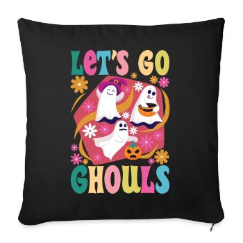 Let's Go Ghouls - Sofa pillowcase 17,3'' x 17,3'' (45 x 45 cm) - black - Front
