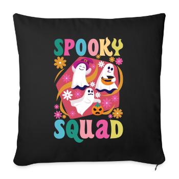 Spooky Squad - Sofa pillowcase 17,3'' x 17,3'' (45 x 45 cm) - black - Front
