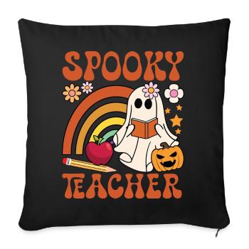 Spooky Teacher - Sofa pillowcase 17,3'' x 17,3'' (45 x 45 cm) - black - Front