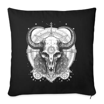 Mystical Baphomet Skull Dark Witchcraft Occult Got - Sofakissenbezug 45 x 45 cm - Schwarz - Vorne