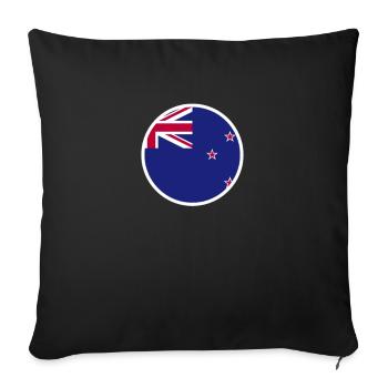 New Zealand New Zealand Flag New Zealand - Sofa pillowcase 17,3'' x 17,3'' (45 x 45 cm) - black - Front