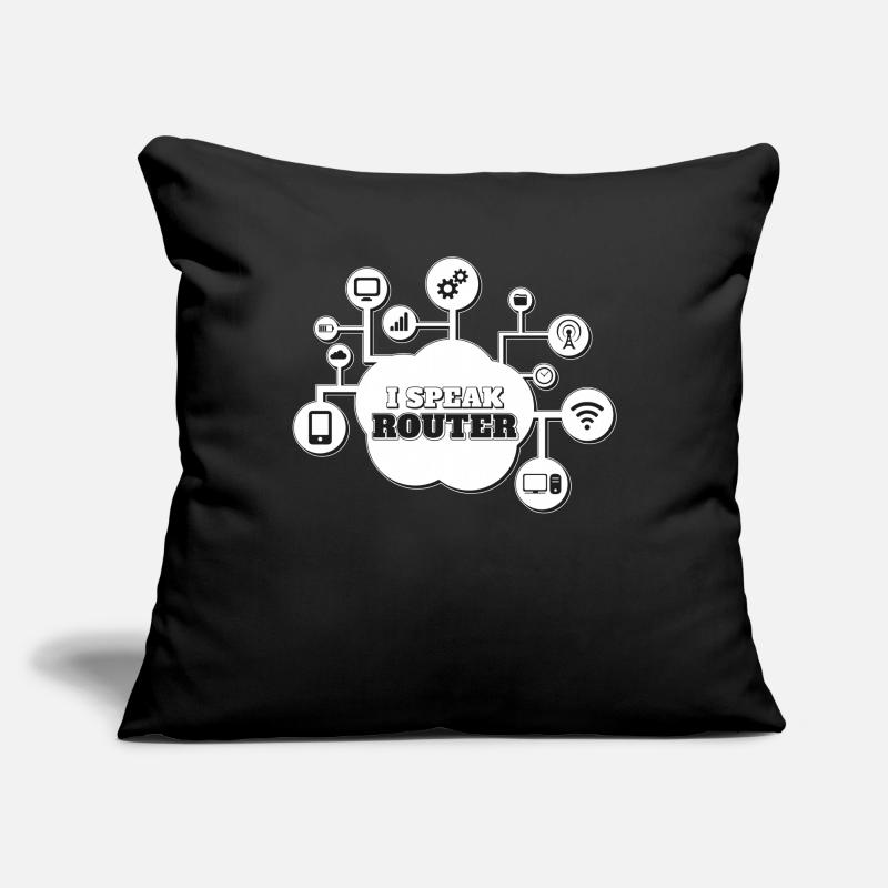 I Speak Router Networking Cloud Network Engineer Sofakissenbezug 45 x 45 cm