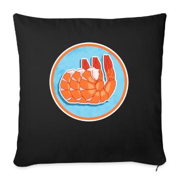 Crab Shrimp Crab Lover Crab Gift - Sofa pillowcase 17,3'' x 17,3'' (45 x 45 cm) - black - Front