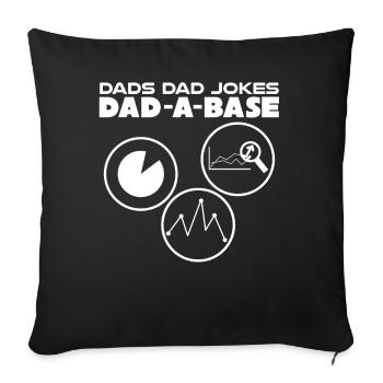 Joke Father Joke Father Jokes - Sofa pillowcase 17,3'' x 17,3'' (45 x 45 cm) - black - Front
