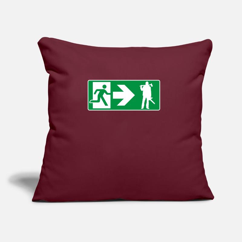 Emergency exit lumberjack woodsman Sofa pillowcase 17,3'' x 17,3'' (45 x 45 cm)