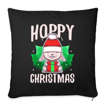 Noël houblonné - Housse de coussin décorative 45 x 45 cm - noir - Devant