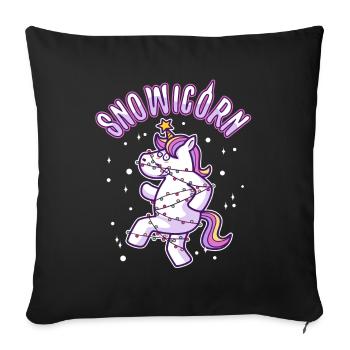 Maïs des neiges - Housse de coussin décorative 45 x 45 cm - noir - Devant