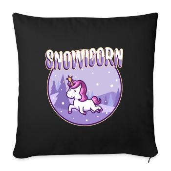 Maïs des neiges - Housse de coussin décorative 45 x 45 cm - noir - Devant