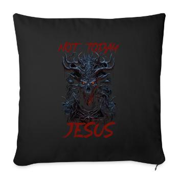 Esthétique gothique Occulte Grunge Emo Punk Satanique - Housse de coussin décorative 45 x 45 cm - noir - Devant