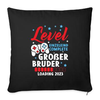 Großer Bruder 2023 Loading Complete Gamer - Sofakissenbezug 45 x 45 cm - Schwarz - Vorne