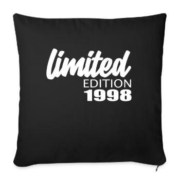 Édition limitée 1998 - Housse de coussin décorative 45 x 45 cm - noir - Devant
