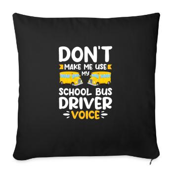 Bus Driver Bus Driver Bus Schuhlbus Gift - Sofa pillowcase 17,3'' x 17,3'' (45 x 45 cm) - black - Front