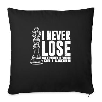 Chess Chessboard Checkmate Chess Player - Sofa pillowcase 17,3'' x 17,3'' (45 x 45 cm) - black - Front