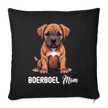 Chien Boerboel - Housse de coussin décorative 45 x 45 cm - noir - Devant