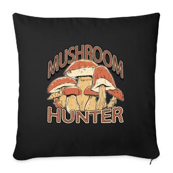 Mushroom Hunting Mushroom Hunter Mycologist Morels - Sofa pillowcase 17,3'' x 17,3'' (45 x 45 cm) - black - Front