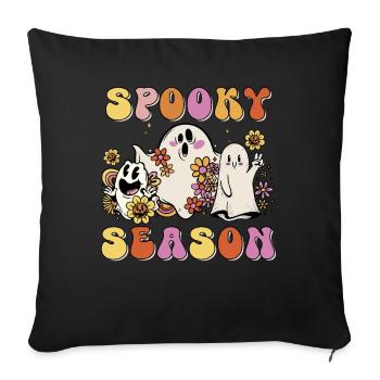 Saison effrayante - Housse de coussin décorative 45 x 45 cm - noir - Devant