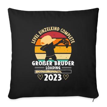 Großer Bruder 2023 Loading Complete Gamer - Sofakissenbezug 45 x 45 cm - Schwarz - Vorne