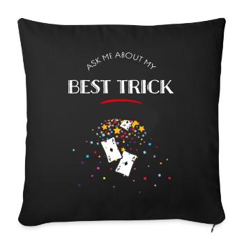 Magician Magic Shoe Stage Magician Hobby Magician - Sofa pillowcase 17,3'' x 17,3'' (45 x 45 cm) - black - Front