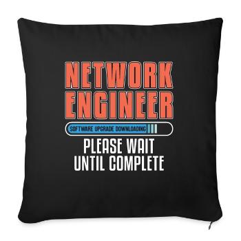 Network Engineer Software Upgrade Computer Science - Sofakissenbezug 45 x 45 cm - Schwarz - Vorne