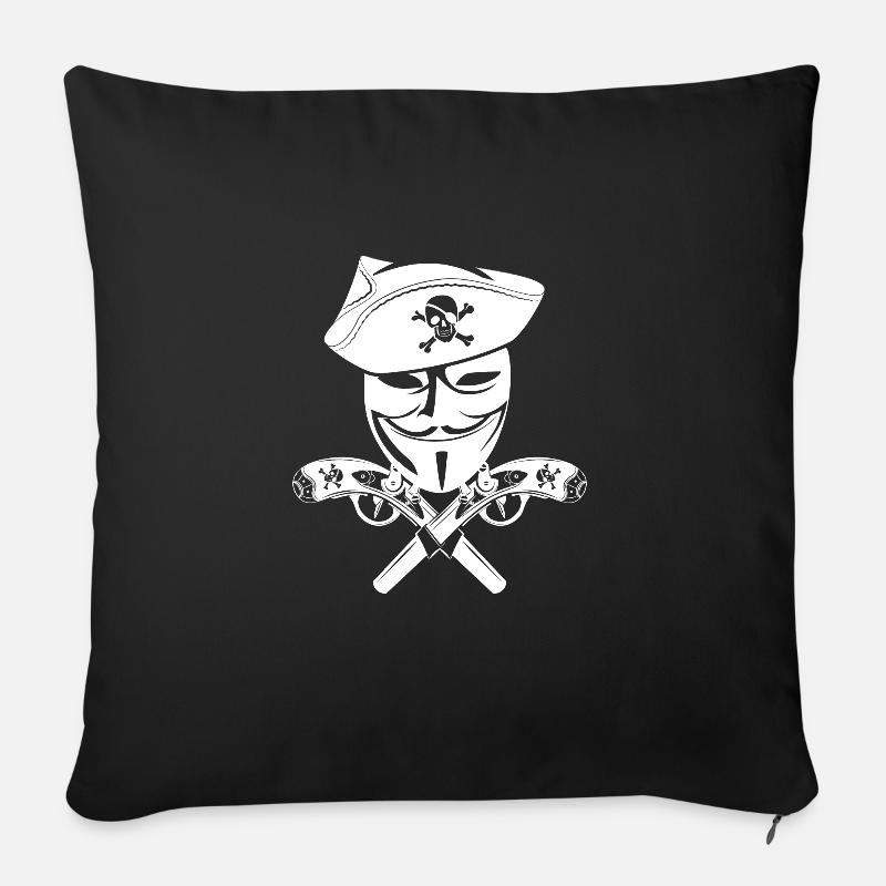 Hacker Coder Computerfreak Nerd Hacking Geschenk - Sofakissenbezug 45 x 45 cm - Schwarz