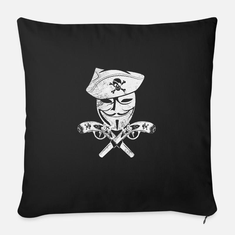 Hacker - Sofakissenbezug 45 x 45 cm - Schwarz
