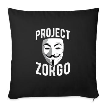 Hacker Coder Computerfreak Nerd Hacking Geschenk - Sofakissenbezug 45 x 45 cm - Schwarz - Vorne
