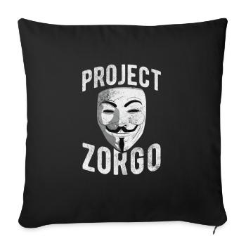 Hacker - Sofakissenbezug 45 x 45 cm - Schwarz - Vorne
