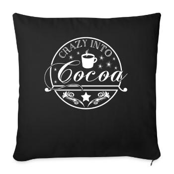 Cacao drinking Hot Chocolate - Sofakissenbezug 45 x 45 cm - Schwarz - Vorne