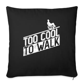 Wheelchair Wheelchair Disability Funny - Sofa pillowcase 17,3'' x 17,3'' (45 x 45 cm) - black - Front