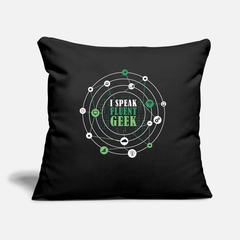 I Speak Fluent Geek Funny Networking Binary Code I Sofakissenbezug 45 x 45 cm