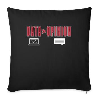 Data Mining Data > Opinion Computer Engineering - Sofakissenbezug 45 x 45 cm - Schwarz - Vorne