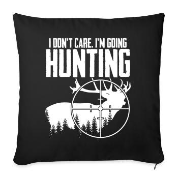 Hunting Hunter - Sofa pillowcase 17,3'' x 17,3'' (45 x 45 cm) - black - Front