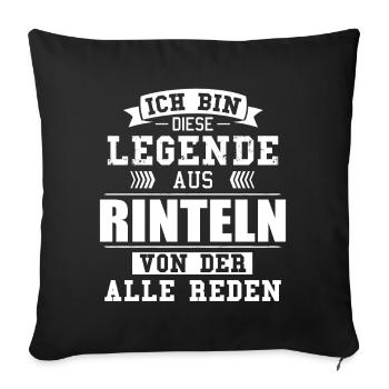 Stadt Rinteln Deutschland Legende Spruch - Sofakissenbezug 45 x 45 cm - Schwarz - Vorne