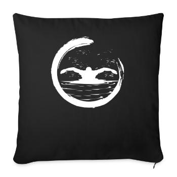 Swimmers Swim Swim - Sofa pillowcase 17,3'' x 17,3'' (45 x 45 cm) - black - Front