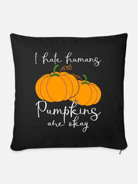 Pumpkins Pumpkin - Sofakissenbezug 45 x 45 cm - Schwarz